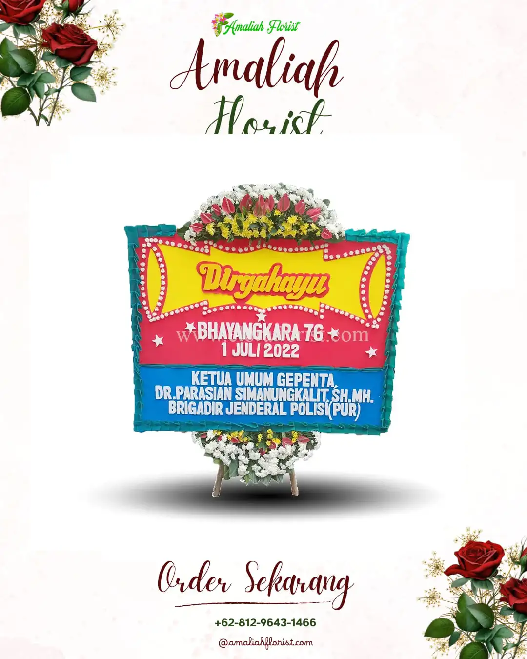 Papan Bunga HUT Ulang Tahun Capkala